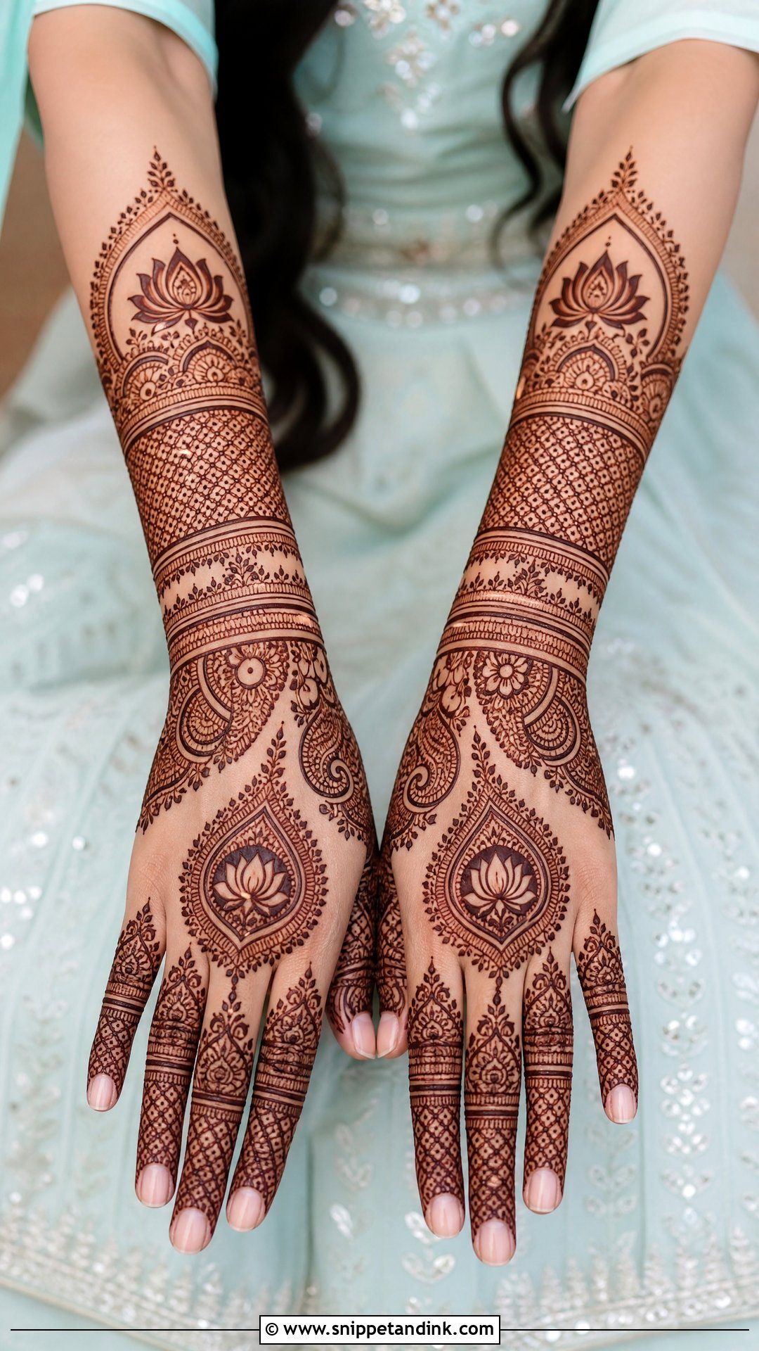 Indian Back Hand Engagement Mehndi Design - Snippet and Ink - 20 Back Hand Engagement Mehndi Designs
