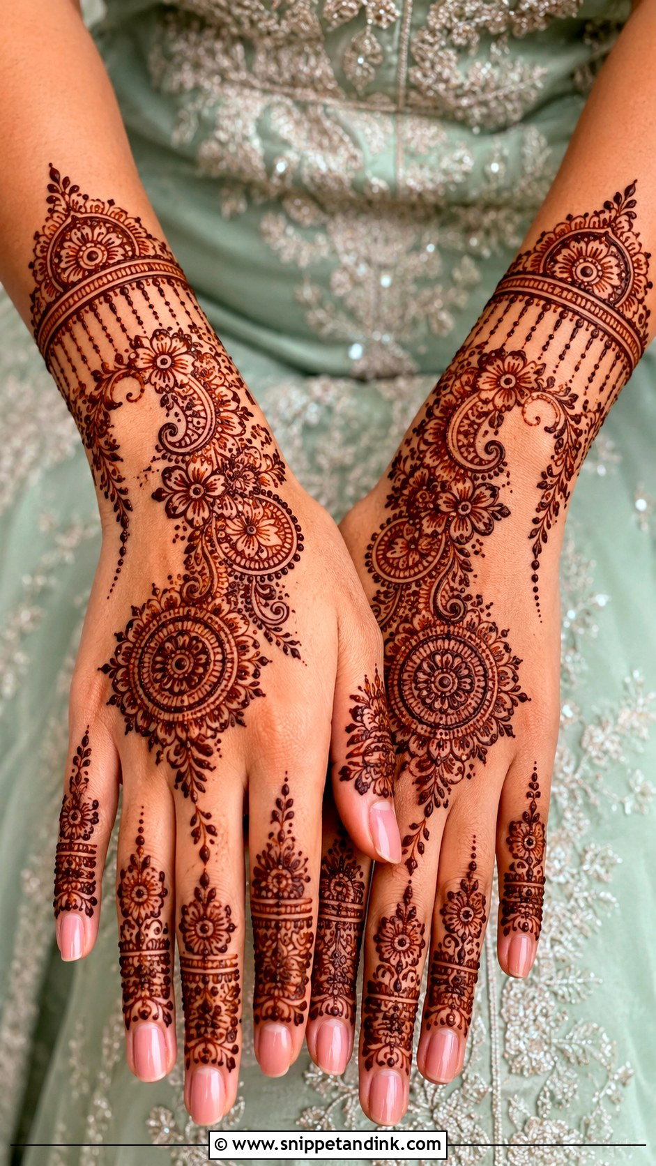Indian Back Hand Mehndi Design - Snippet and Ink - 35 Indian Mehndi Designs