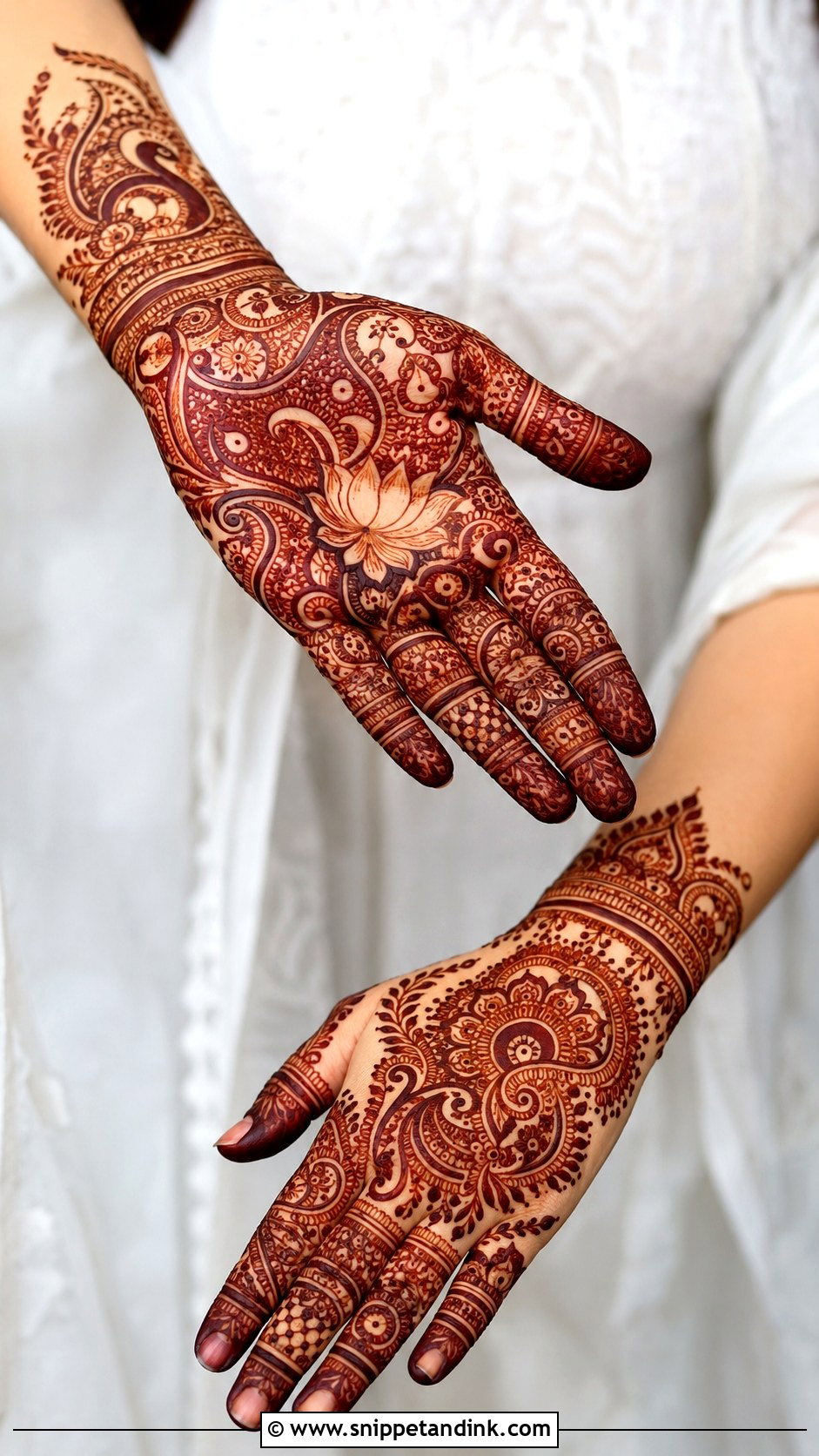 Indian Bharwa Mehndi Design - Snippet and Ink - 30 Bharwa Mehndi Designs