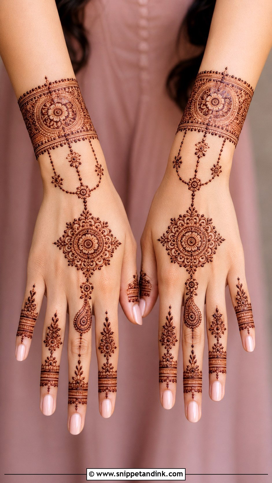 Indian Bracelet Mehndi Design - Snippet and Ink - 35 Indian Mehndi Designs