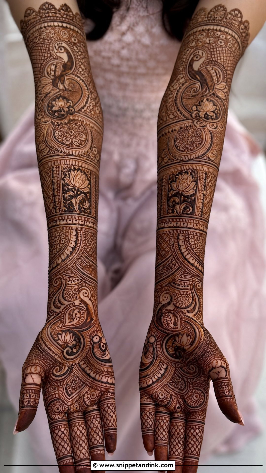 Indian Bridal Back Full Hand Mehndi Design - Snippet and Ink - 25 New Bridal Back Full Hand Mehndi Designs