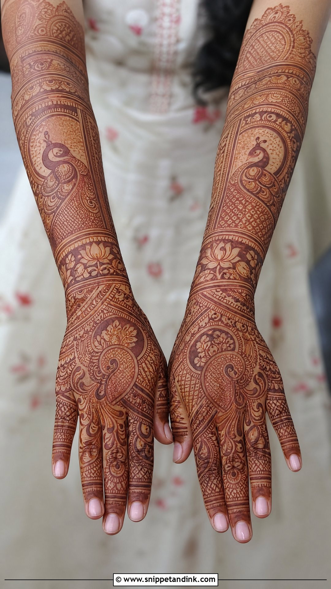 Indian Bridal Back Hand Mehndi Design - Snippet and Ink - 30 Bridal Back Hand Mehndi Design Ideas