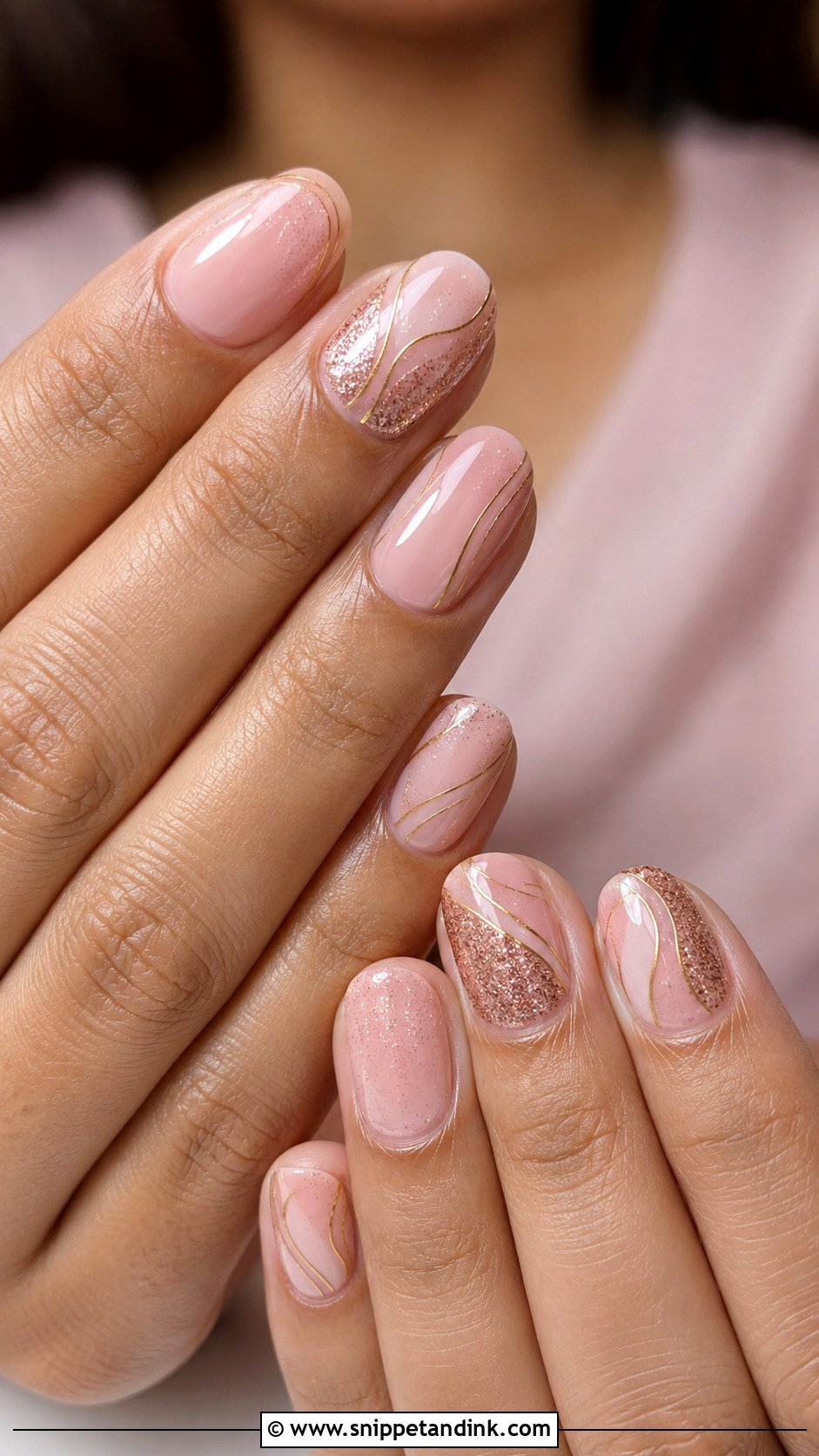 Indian Bridal Blush Pink Nails - Snippet and Ink - 30 Indian Bridal Nails