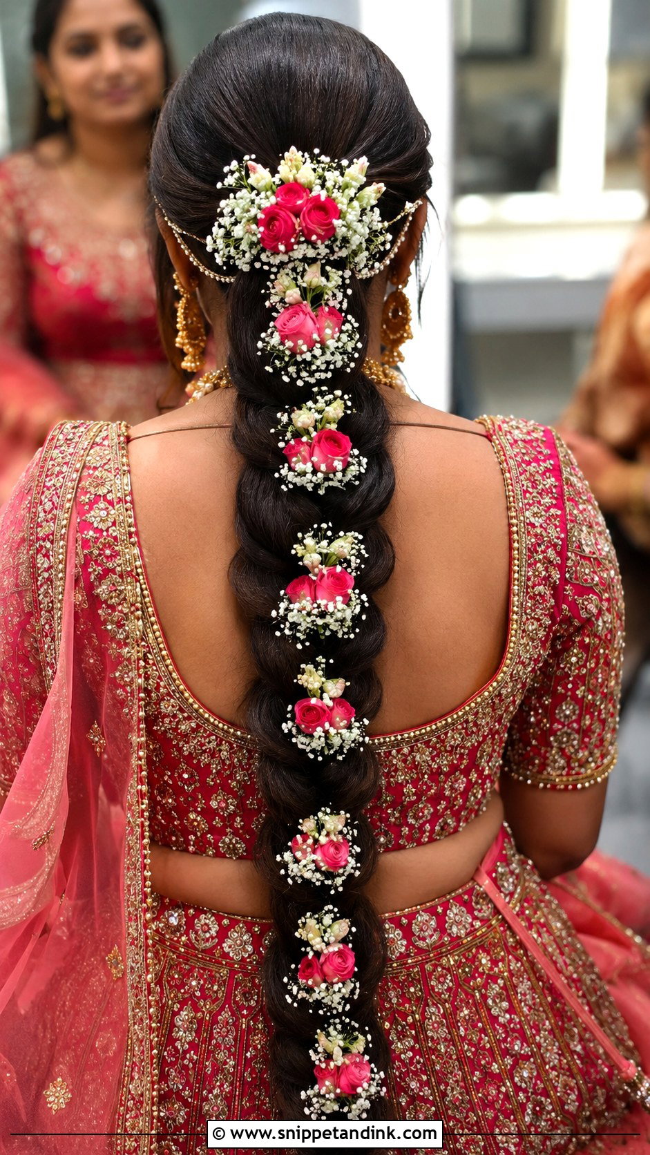 Indian Bridal Braid With Flowers - Snippet and Ink - 20 Indian Bridal Braided Hairstyles