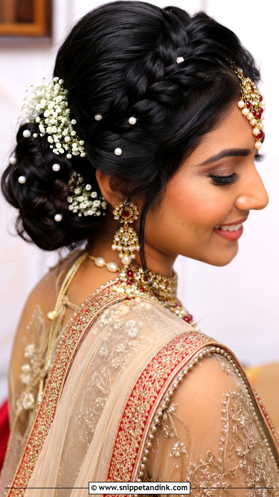 Indian Bridal Braided Juda Bun - Snippet and Ink - 15 Indian Bridal Juda Buns Hairstyle