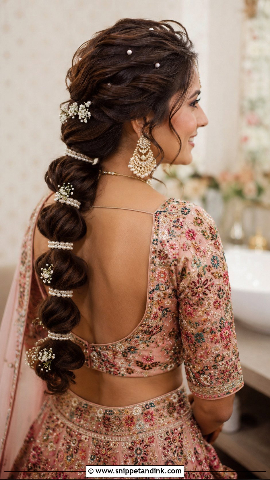 Indian Bridal Bubble Braid - Snippet and Ink - 20 Indian Bridal Braided Hairstyles