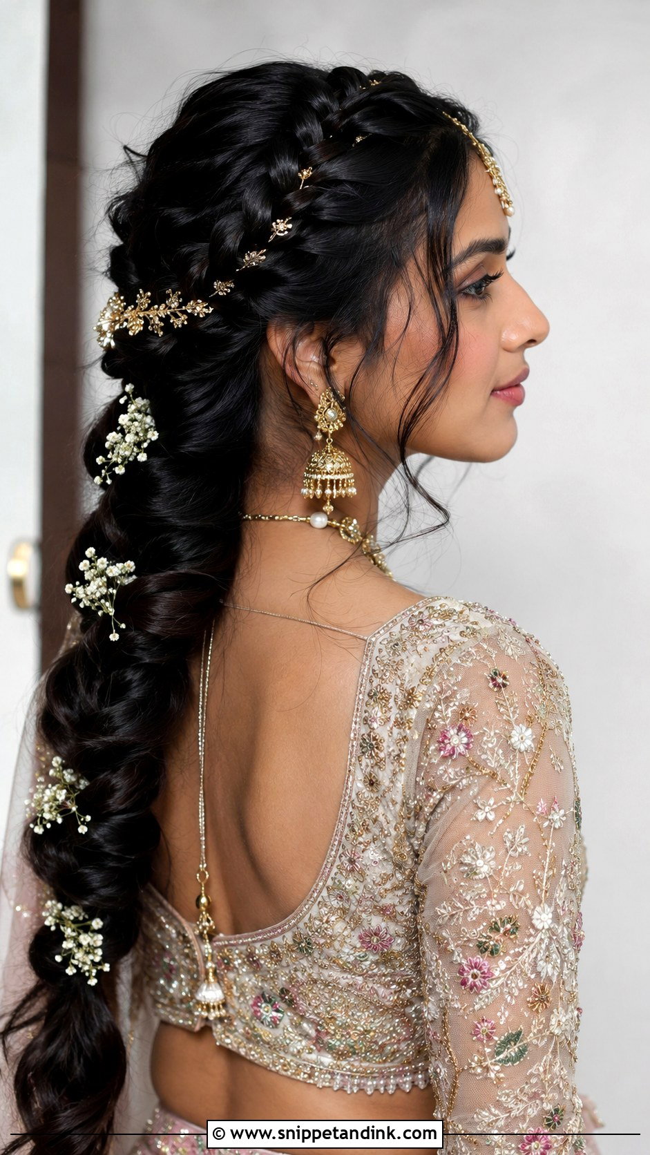 Indian Bridal Crown Braid - Snippet and Ink - 20 Indian Wedding Bridal Braid Hairstyle Ideas
