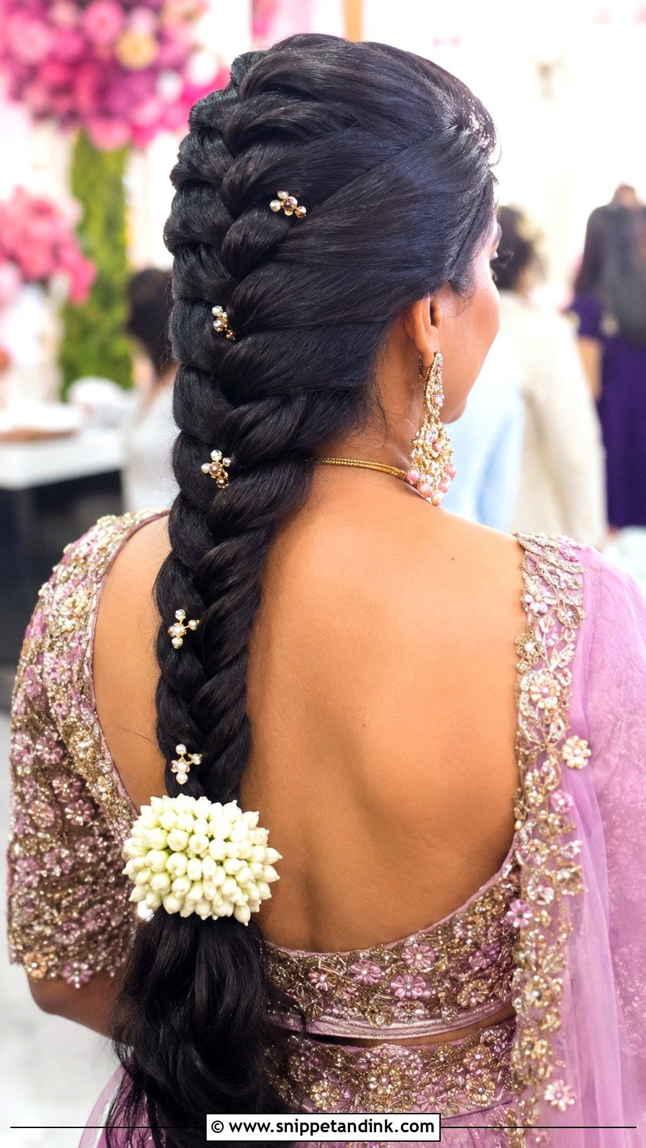 Indian Bridal Dutch Braid - Snippet and Ink - 20 Indian Bridal Braided Hairstyles