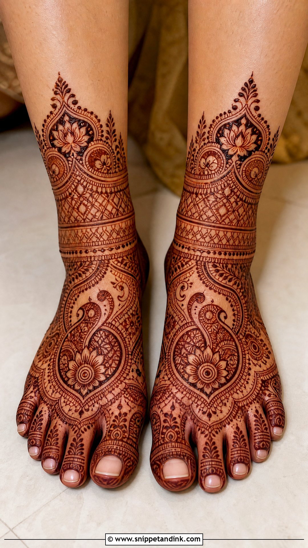 Indian Bridal Feet Mehndi Design - Snippet and Ink - 20 Bridal Mehndi Designs Feet Brides
