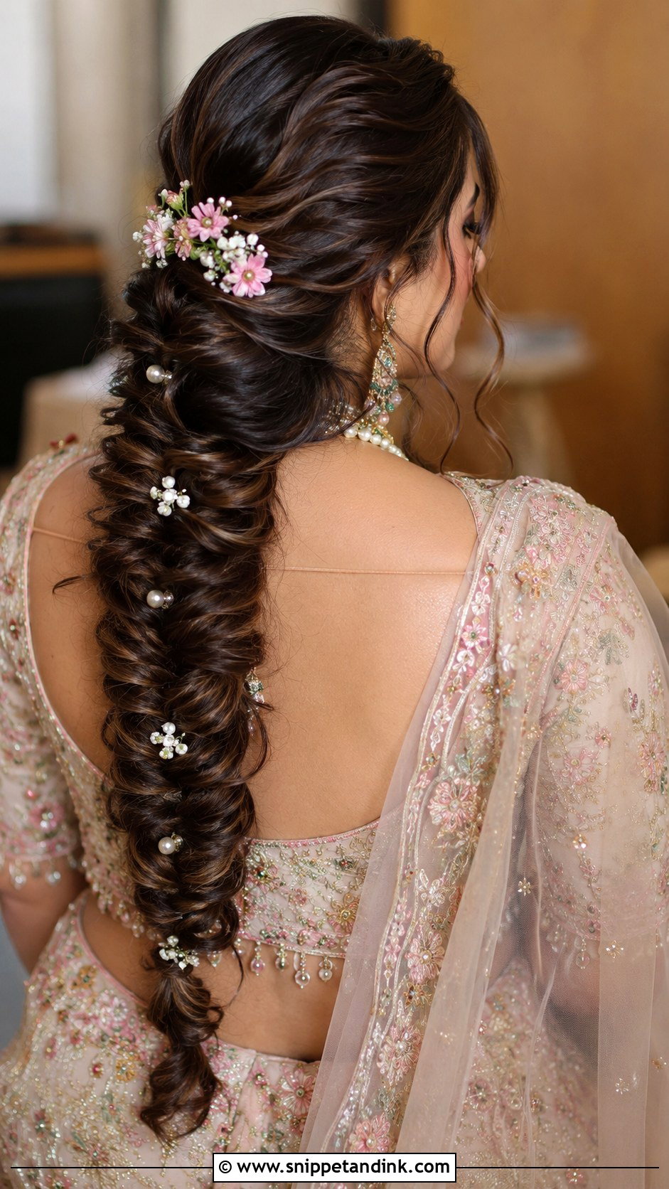 Indian Bridal Fishtail Braid - Snippet and Ink - 20 Indian Bridal Braided Hairstyles