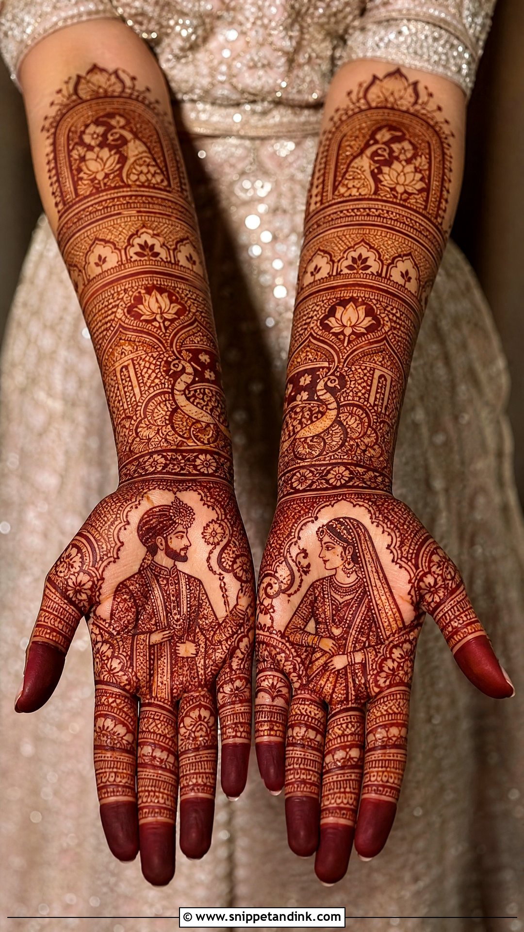 Indian Bridal Front Hand Mehndi Design - Snippet and Ink - 25 Bridal Front Hand Mehndi Design 2025 Ideas