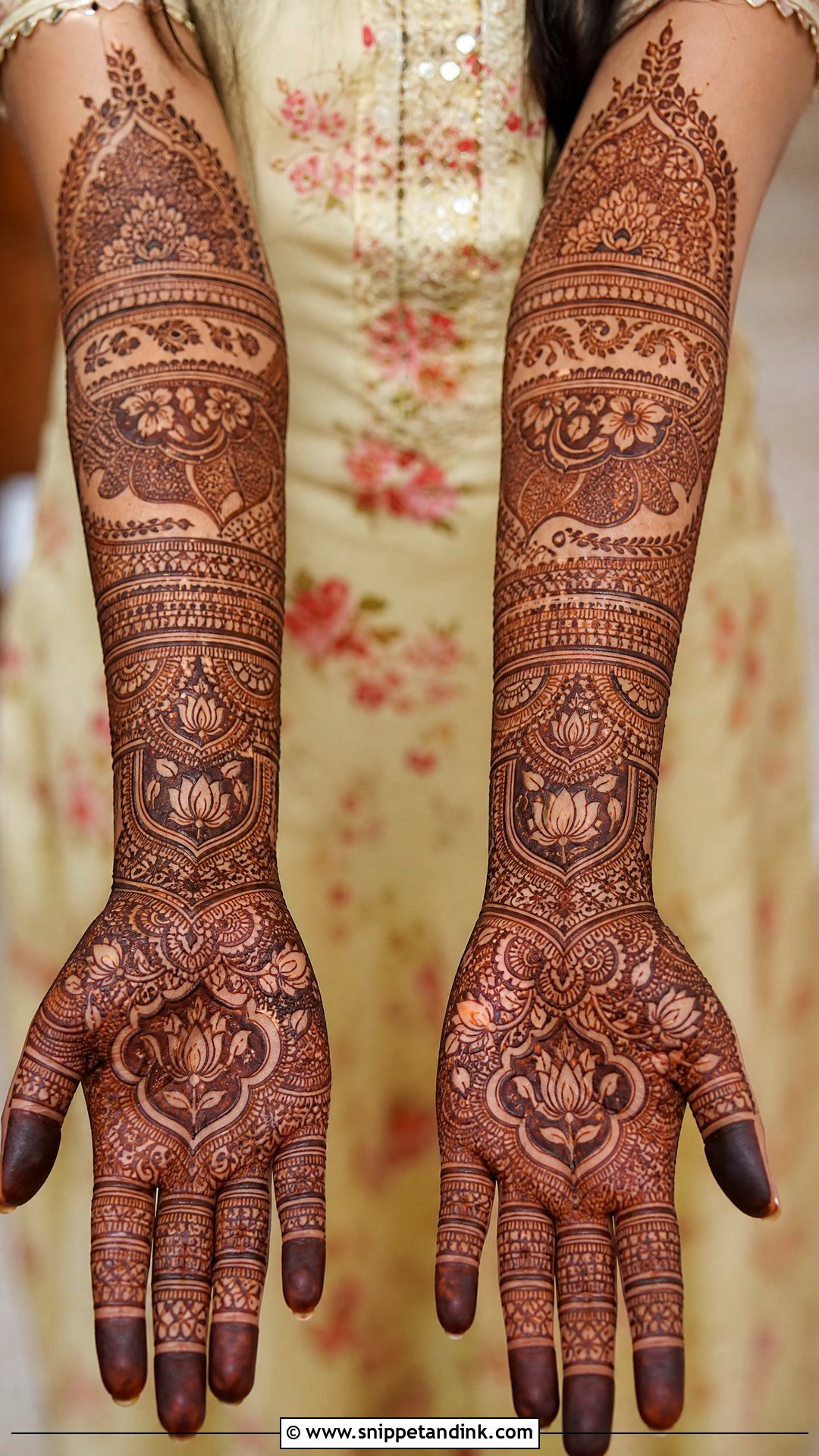 Indian Bridal Full Hand Mehndi Design - Snippet and Ink - 25 Bridal Full Hand Mehndi Designs
