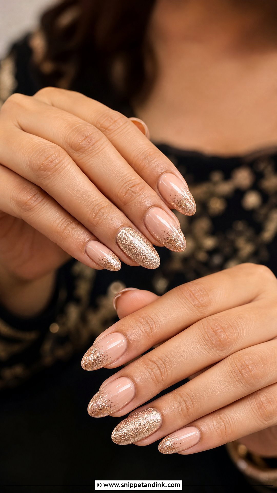 Indian Bridal Glitter Nails - Snippet and Ink - 25 Indian Bridal Nails Designs Brides
