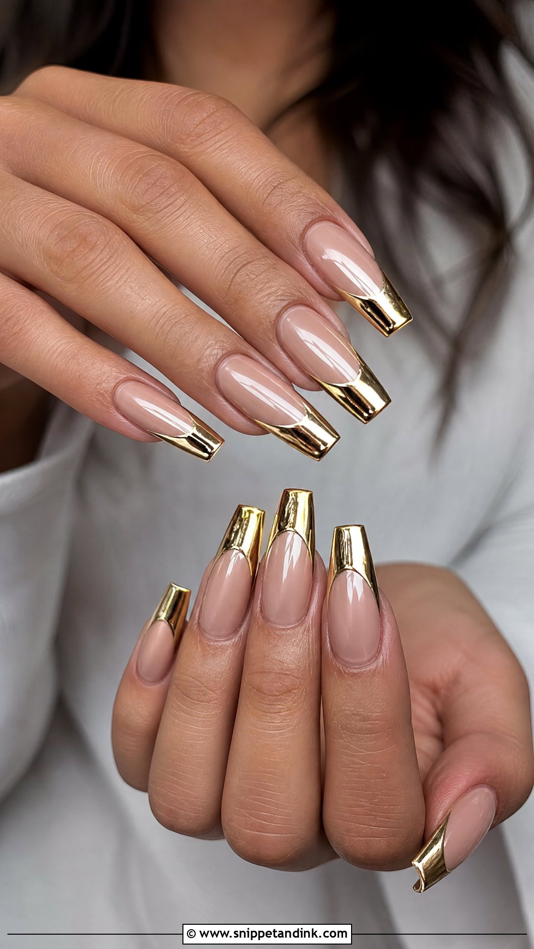 Indian Bridal Gold Chrome Nails - Snippet and Ink - 25 Indian Bridal Nails Designs Brides