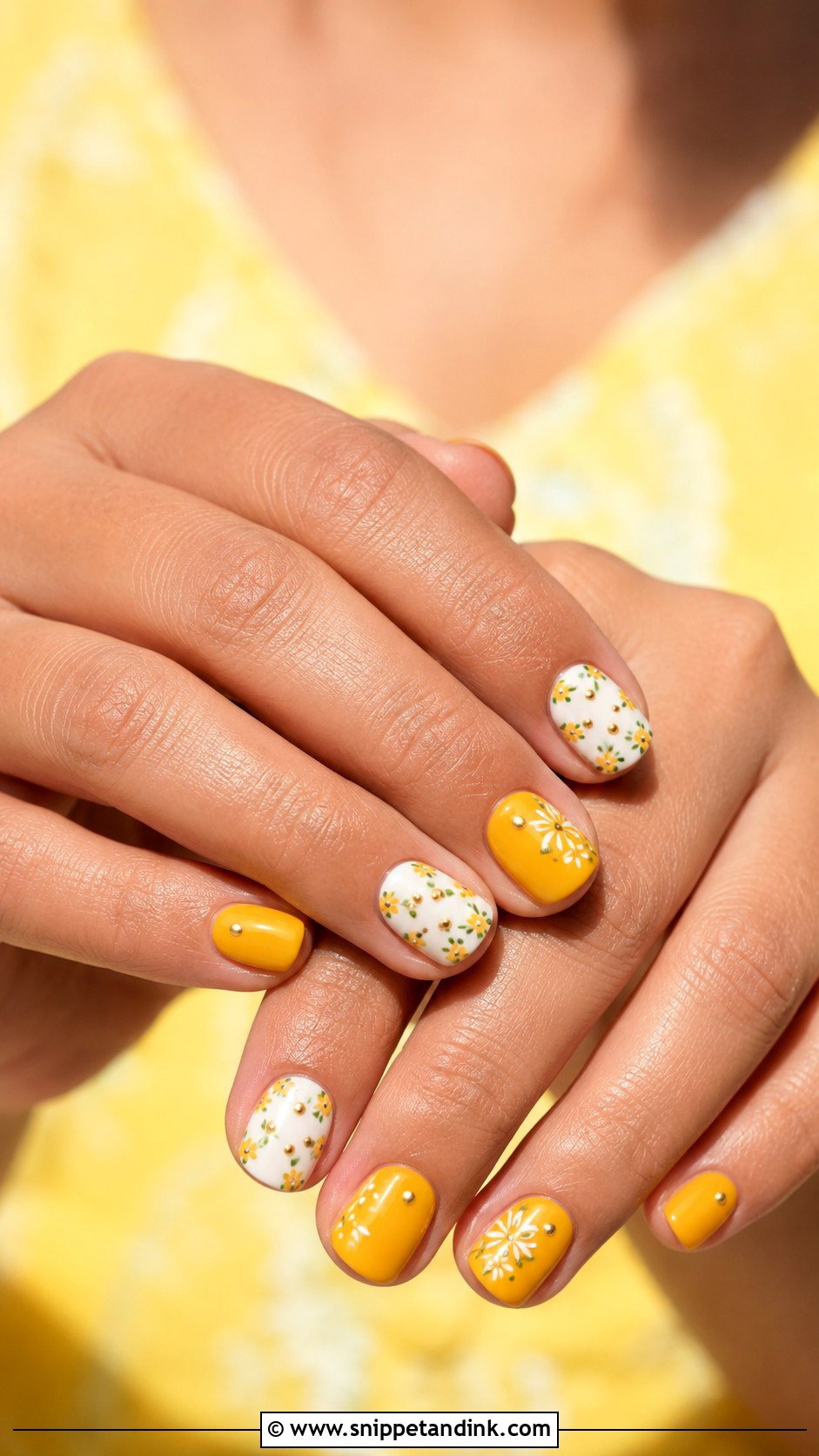 Indian Bridal Haldi Yellow Nails - Snippet and Ink - 30 Indian Bridal Nails