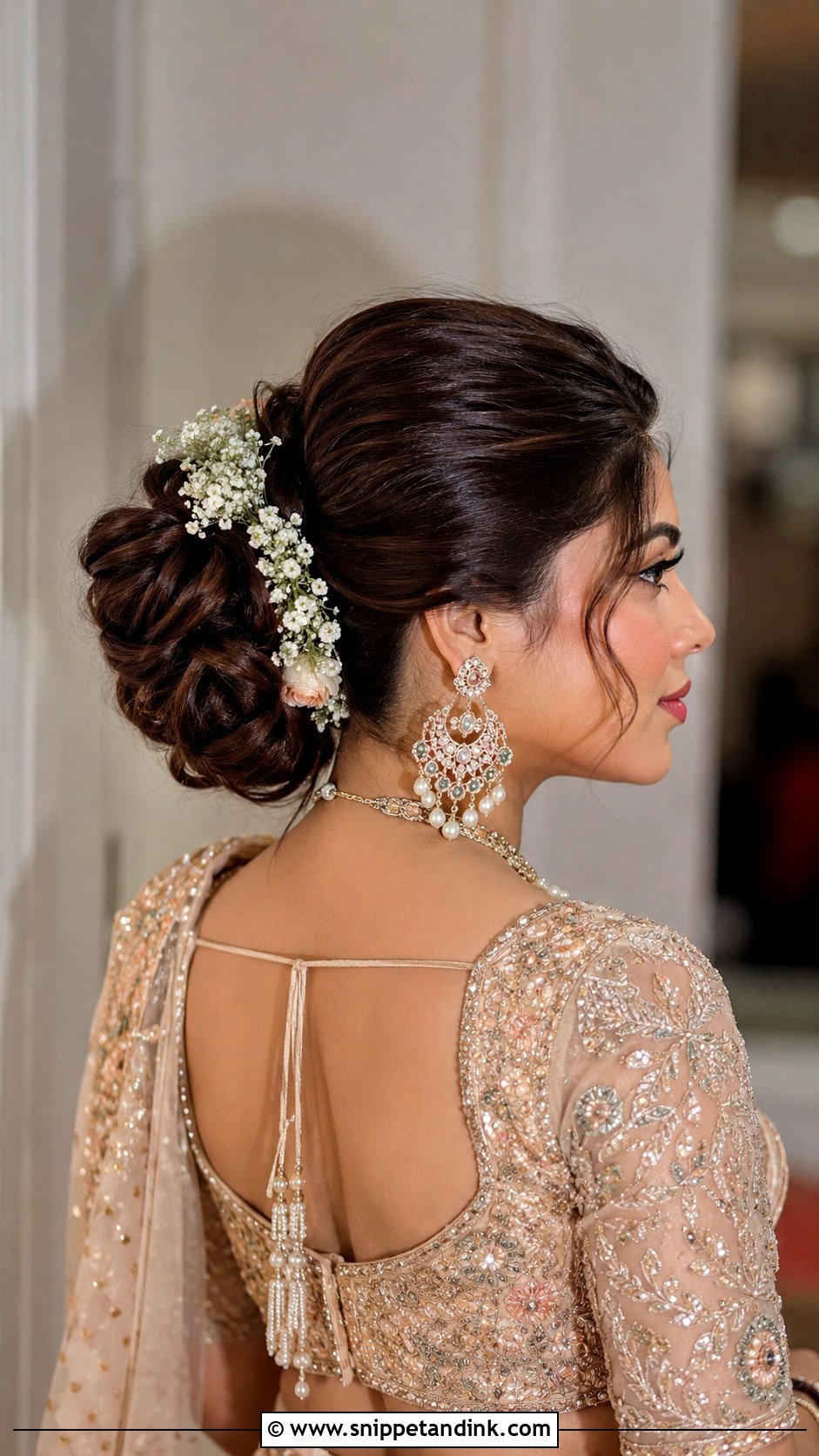 Indian Bridal High Juda Bun - Snippet and Ink - 15 Indian Bridal Juda Buns Hairstyle