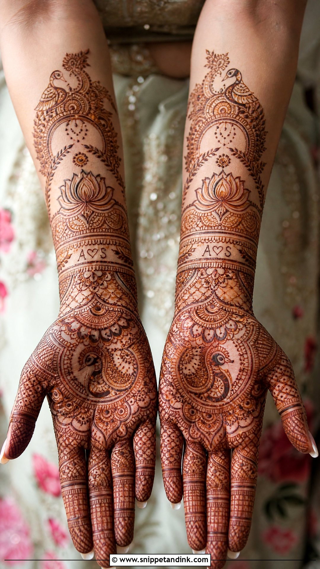 Indian Bridal Khafif Mehndi Design - Snippet and Ink - 20 Bridal Khafif Mehndi Designs
