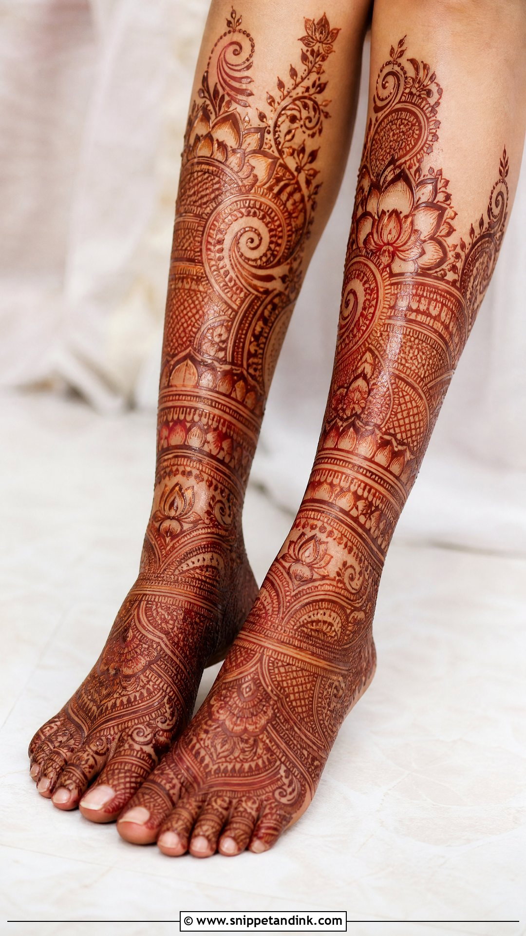 Indian Bridal Leg Mehndi Design - Snippet and Ink - 20 Simple Indian Bridal Mehndi Leg Mehendi Design Ideas