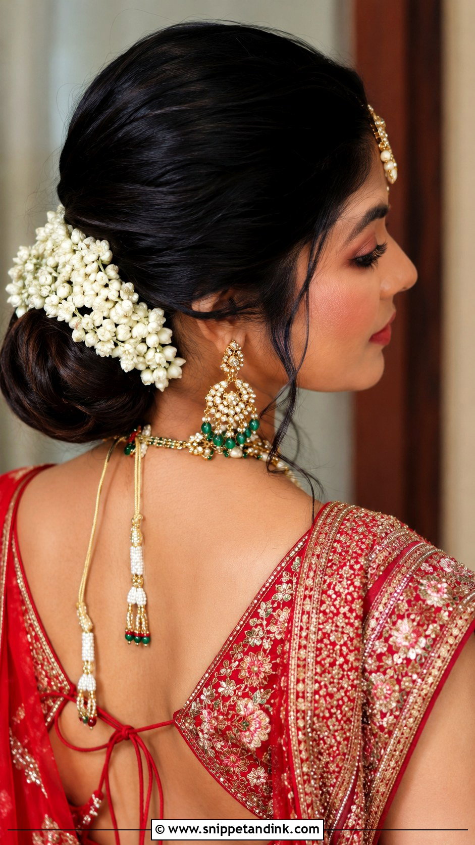 Indian Bridal Low Juda Bun - Snippet and Ink - 15 Indian Bridal Juda Buns Hairstyle