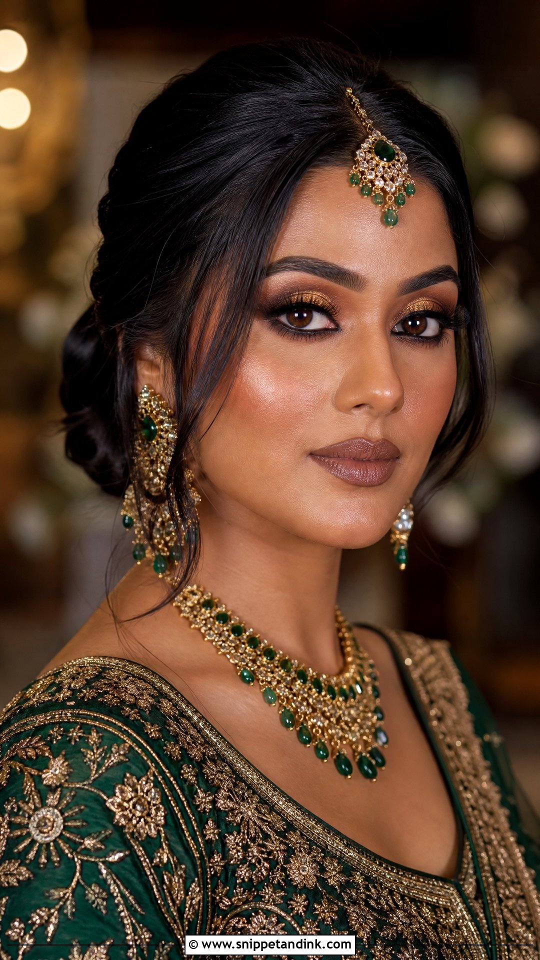 Indian Bridal Makeup With Brown Smokey Eye - Snippet and Ink - 20 Indian Wedding Makeup Bridal Looks Brown Skin