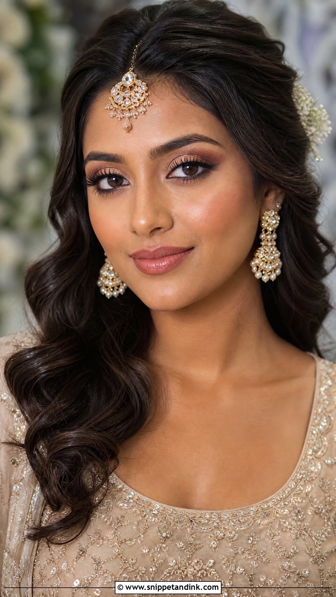 Indian Bridal Makeup With Champagne Eyes - Snippet and Ink - 20 Indian Wedding Makeup Bridal Looks Brown Skin