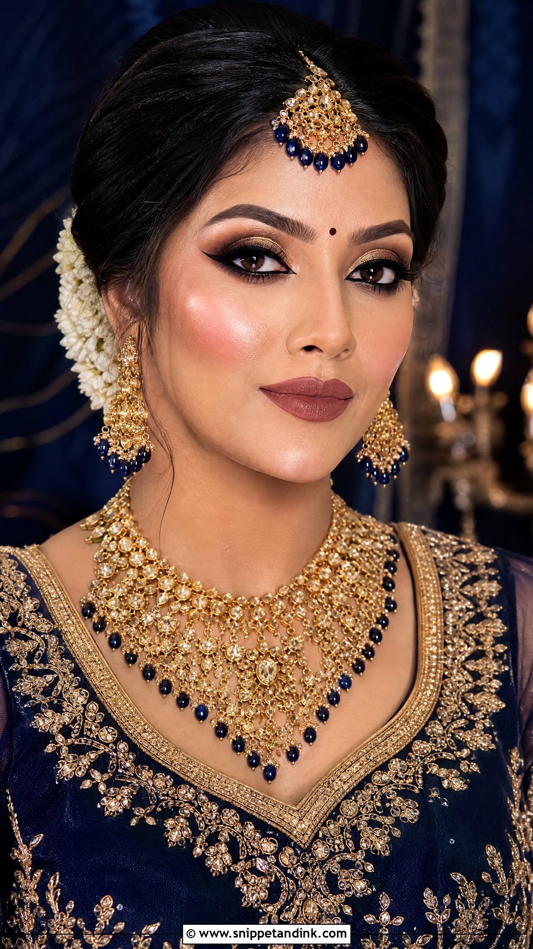 Indian Bridal Makeup With Heavy Glam - Snippet and Ink - 25 Indian Wedding Makeup Bridal Looks