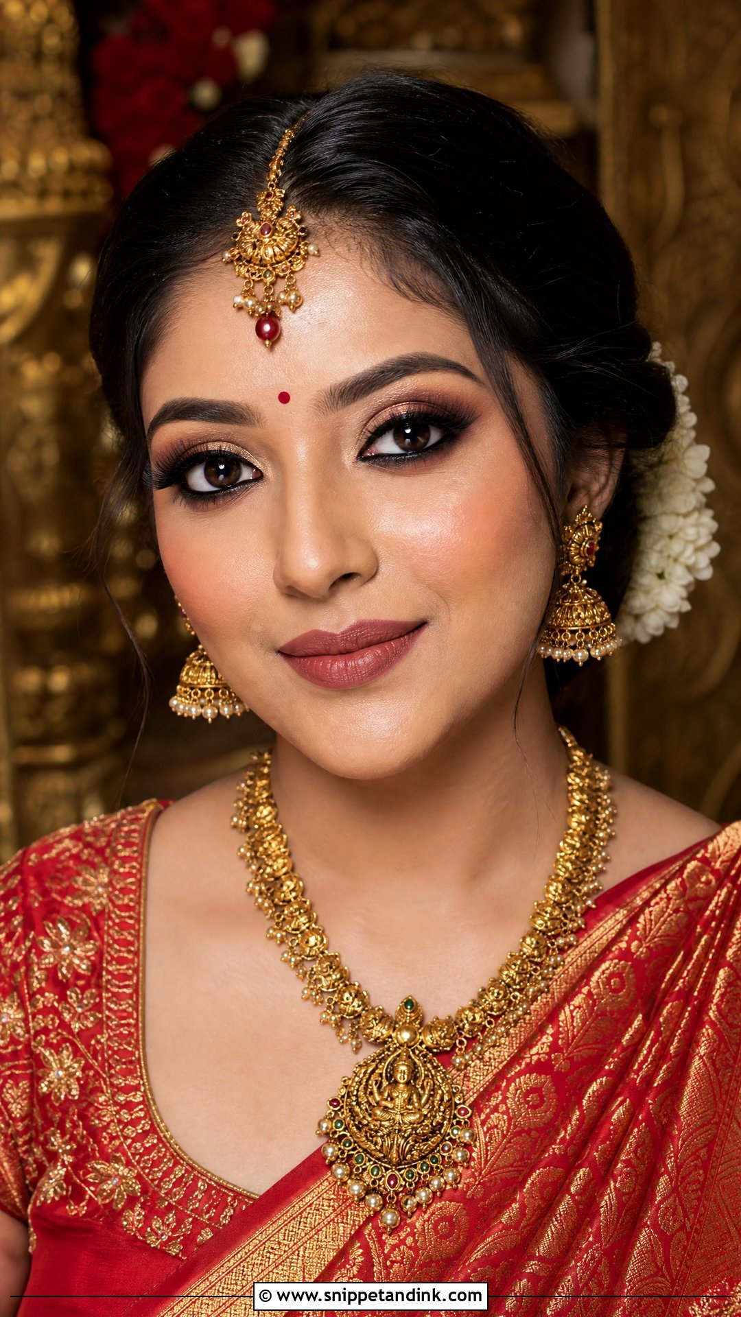 Indian Bridal Makeup With Kohl Eyes - Snippet and Ink - 25 Indian Wedding Makeup Bridal Looks