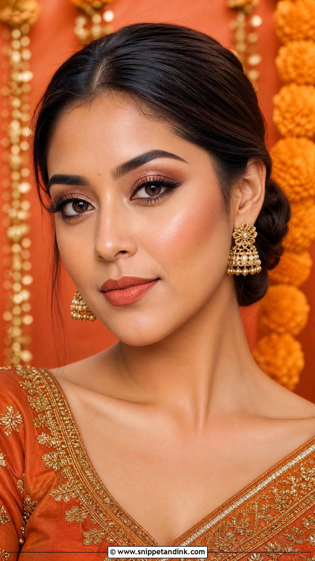 Indian Bridal Makeup With Matte Base - Snippet and Ink - 25 Indian Wedding Makeup Bridal Looks