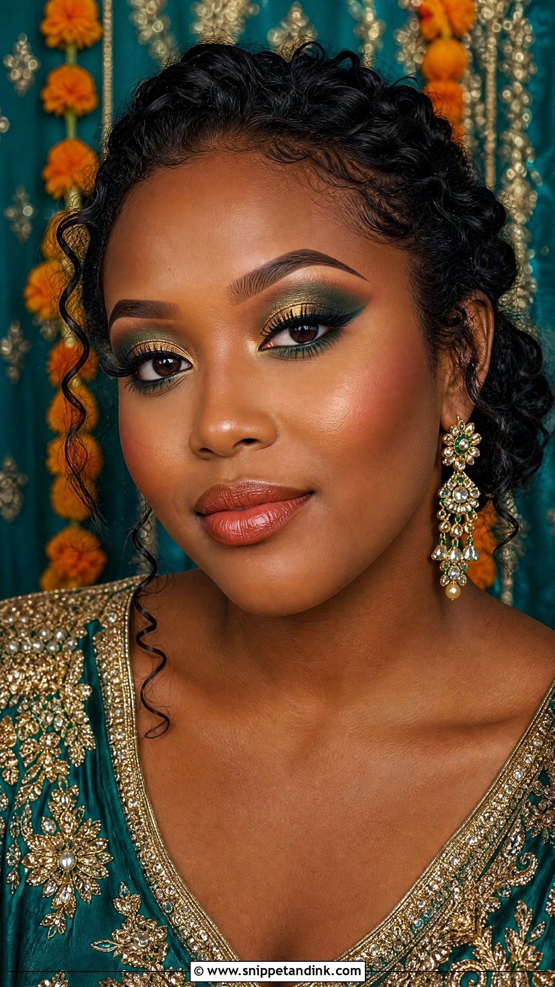 Indian Bridal Makeup With Mehndi Look - Snippet and Ink - 25 Indian Wedding Makeup Bridal Looks