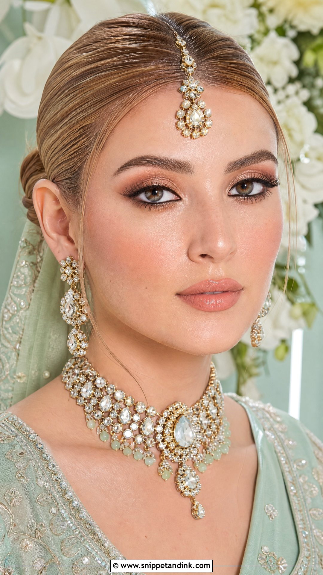 Indian Bridal Makeup With Nude Lip - Snippet and Ink - 25 Indian Wedding Makeup Bridal Looks