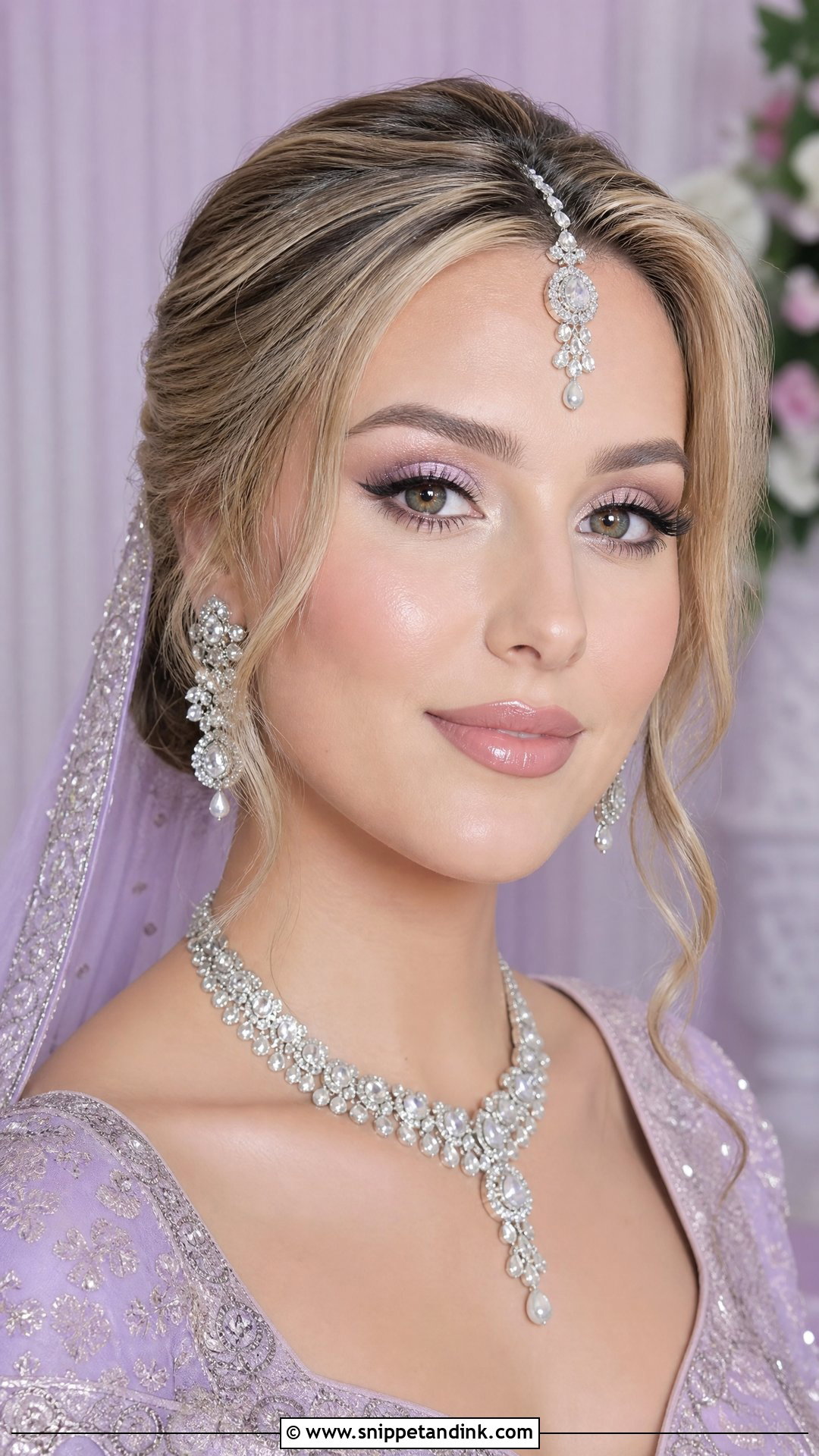 Indian Bridal Makeup With Pastel Lehenga - Snippet and Ink - 25 Indian Wedding Makeup Bridal Looks