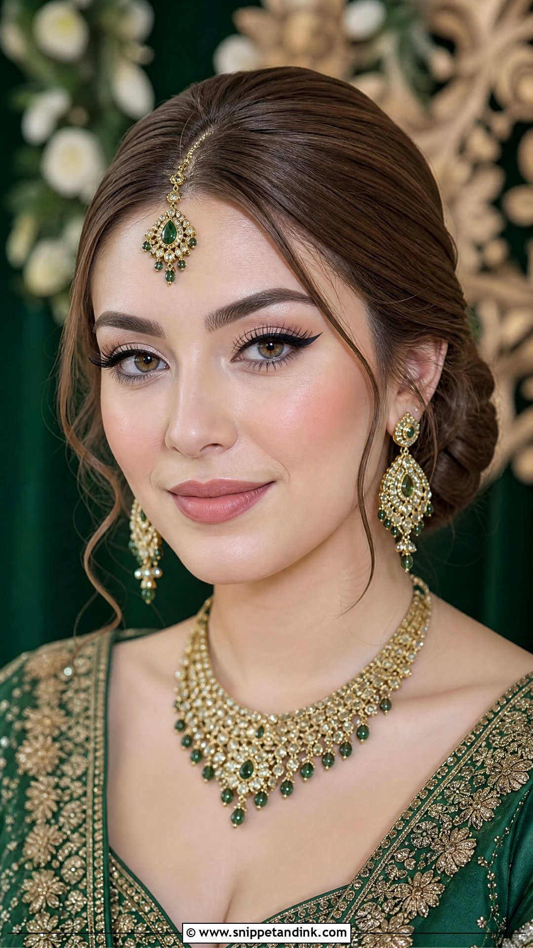 Indian Bridal Makeup With Winged Liner - Snippet and Ink - 25 Indian Wedding Makeup Bridal Looks