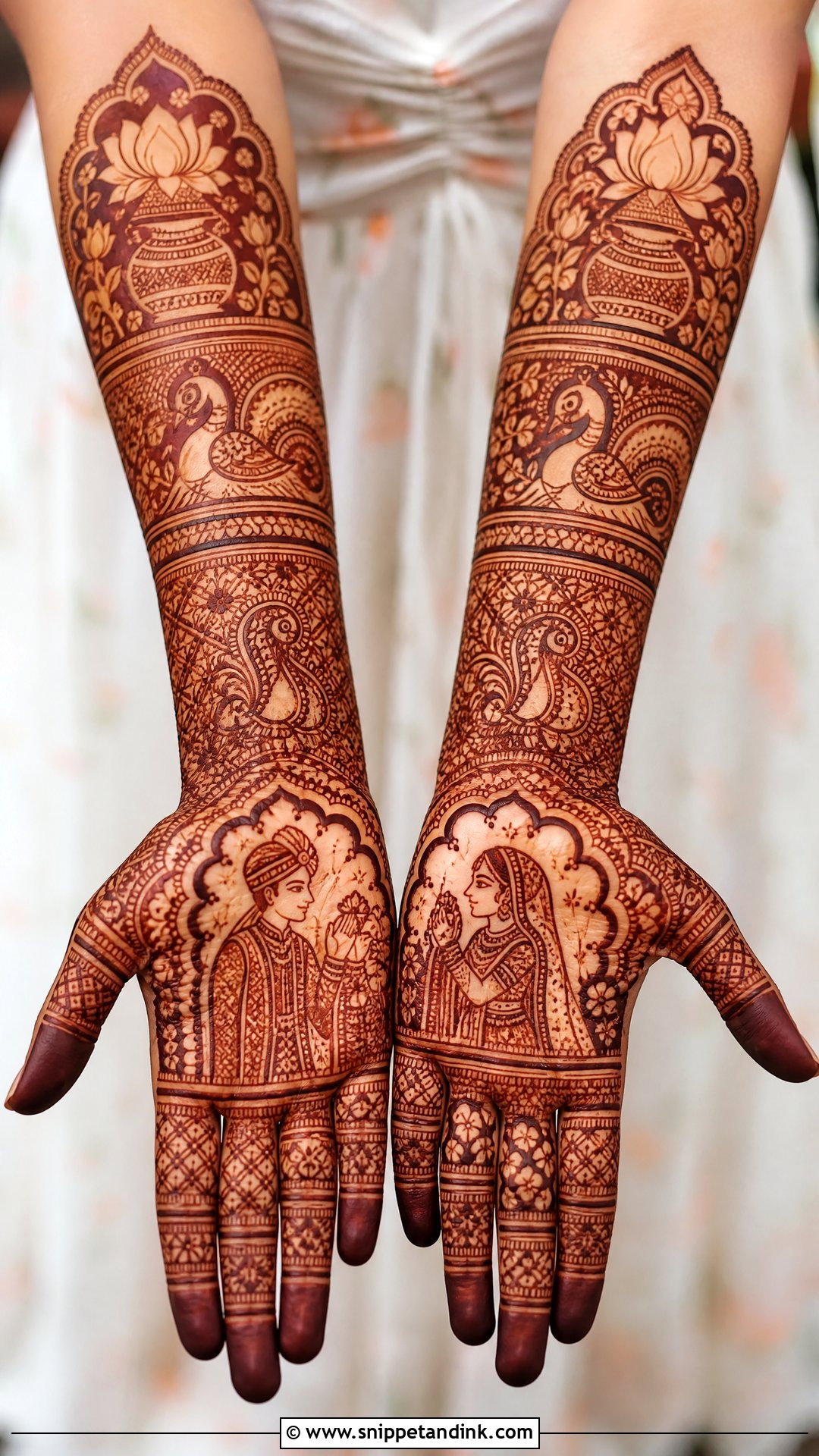 Indian Bridal Mehndi - Snippet and Ink - 25 Mehndi Bridal Look Ideas