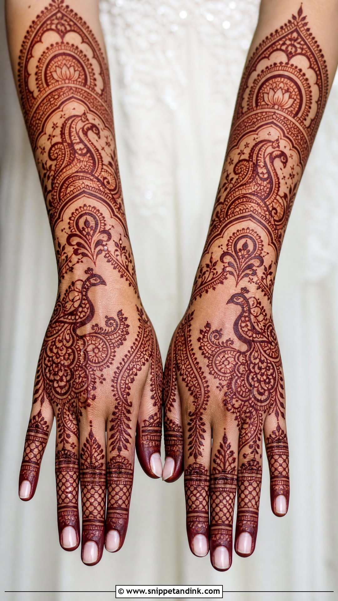 Indian Bridal Mehndi Back Hand - Snippet and Ink - 25 Bridal Mehndi Designs Back Side