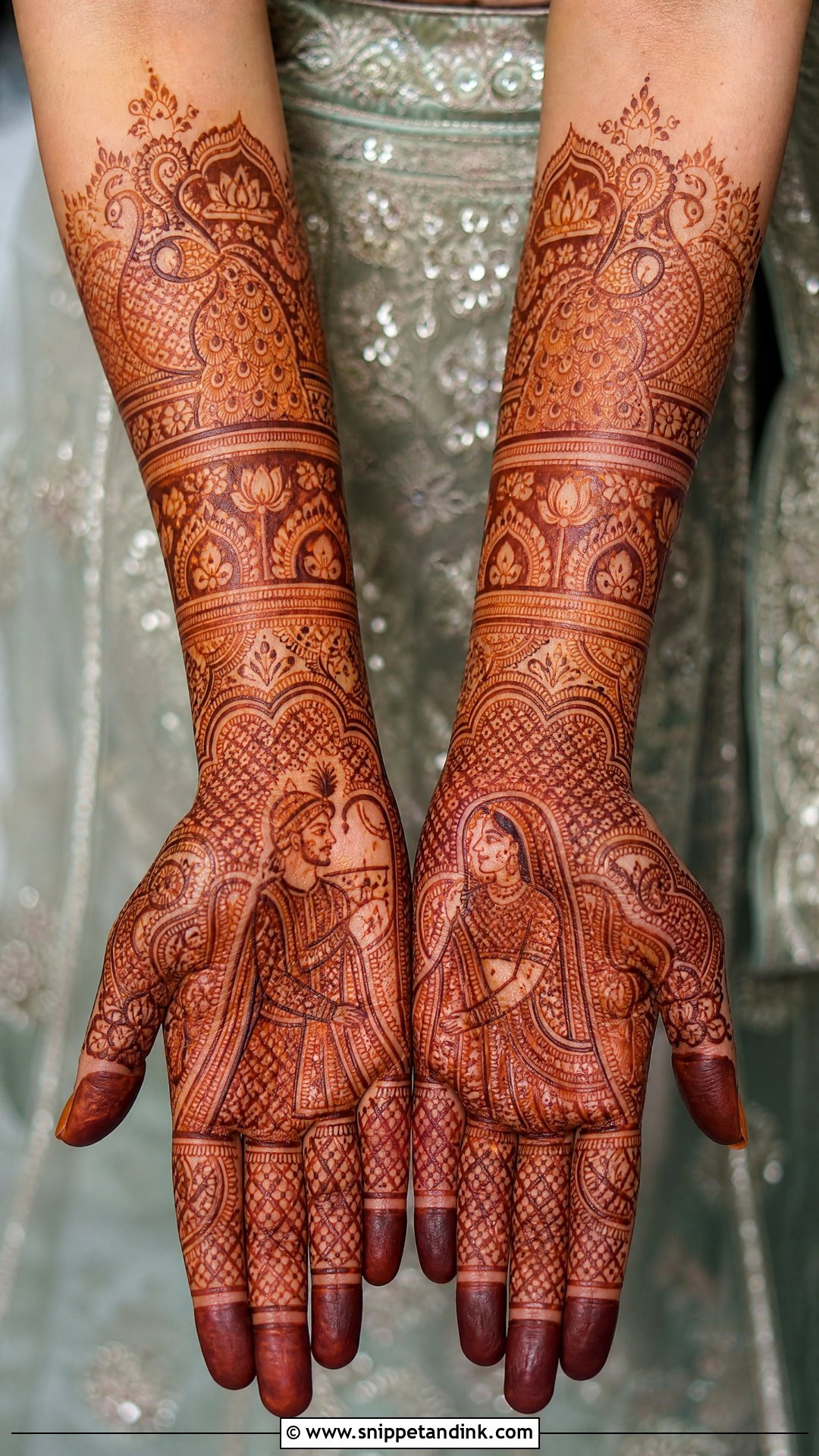 Indian Bridal Mehndi Design - Snippet and Ink - 25 Bridal Hand Mandhi Mehndi Design Ideas