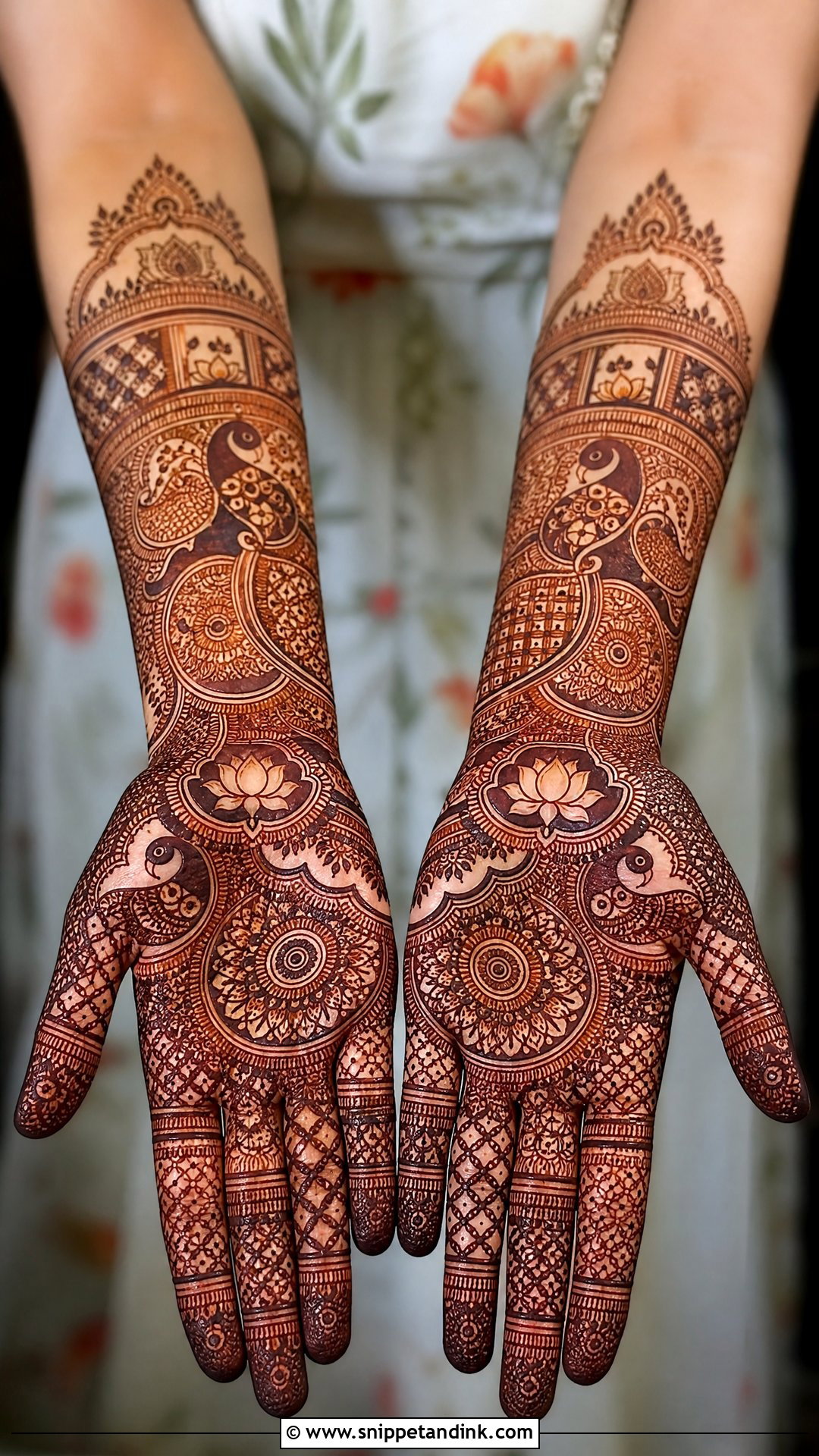 Indian Bridal Mehndi Design - Snippet and Ink - 30 Bridal Hands Mehndi Designs