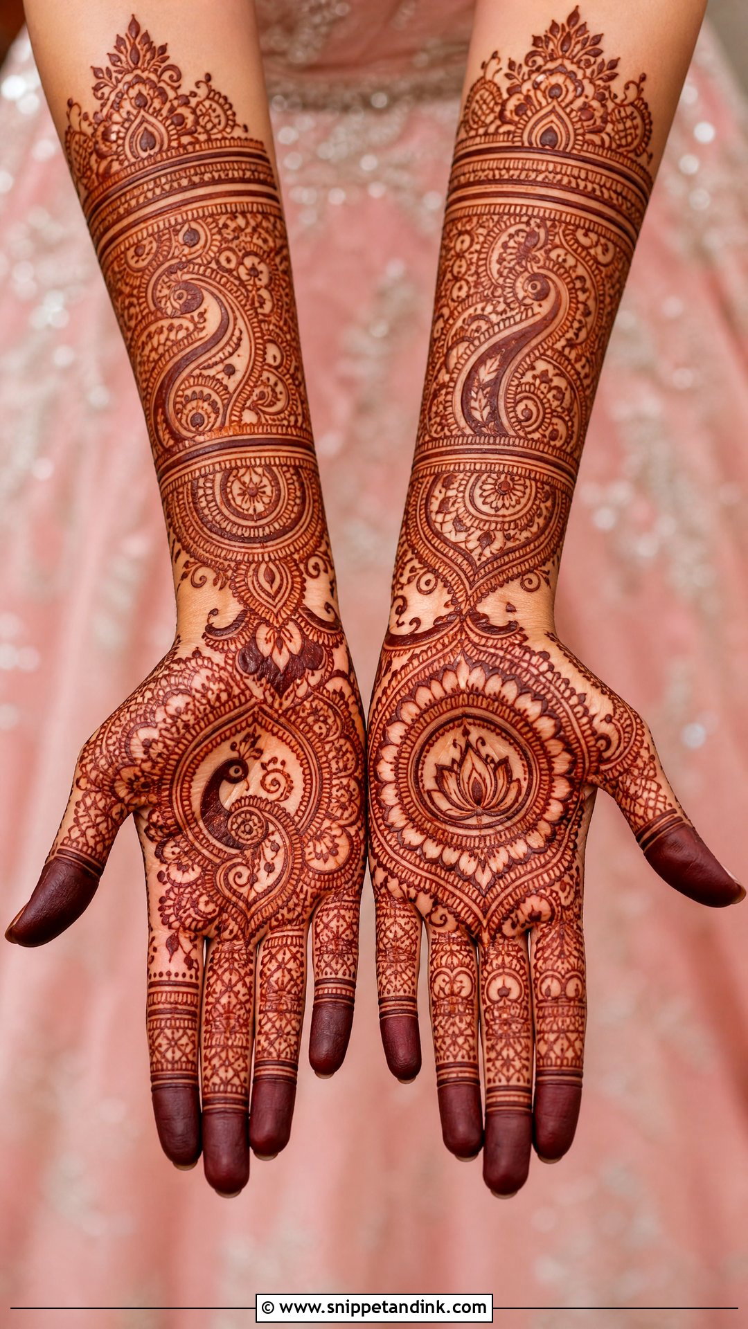 Indian Bridal Mehndi Design - Snippet and Ink - 30 Mehndi Design for Bride Ideas