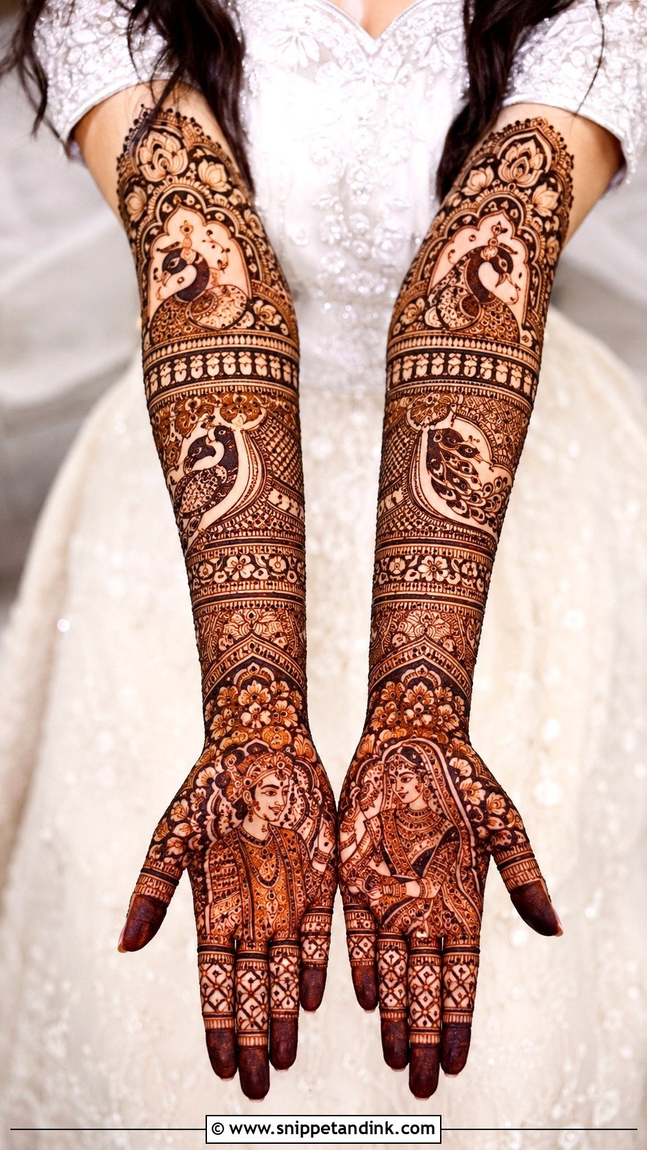 Indian Bridal Mehndi Design Full Hand - Snippet and Ink - 35 Mehndi Designs Book