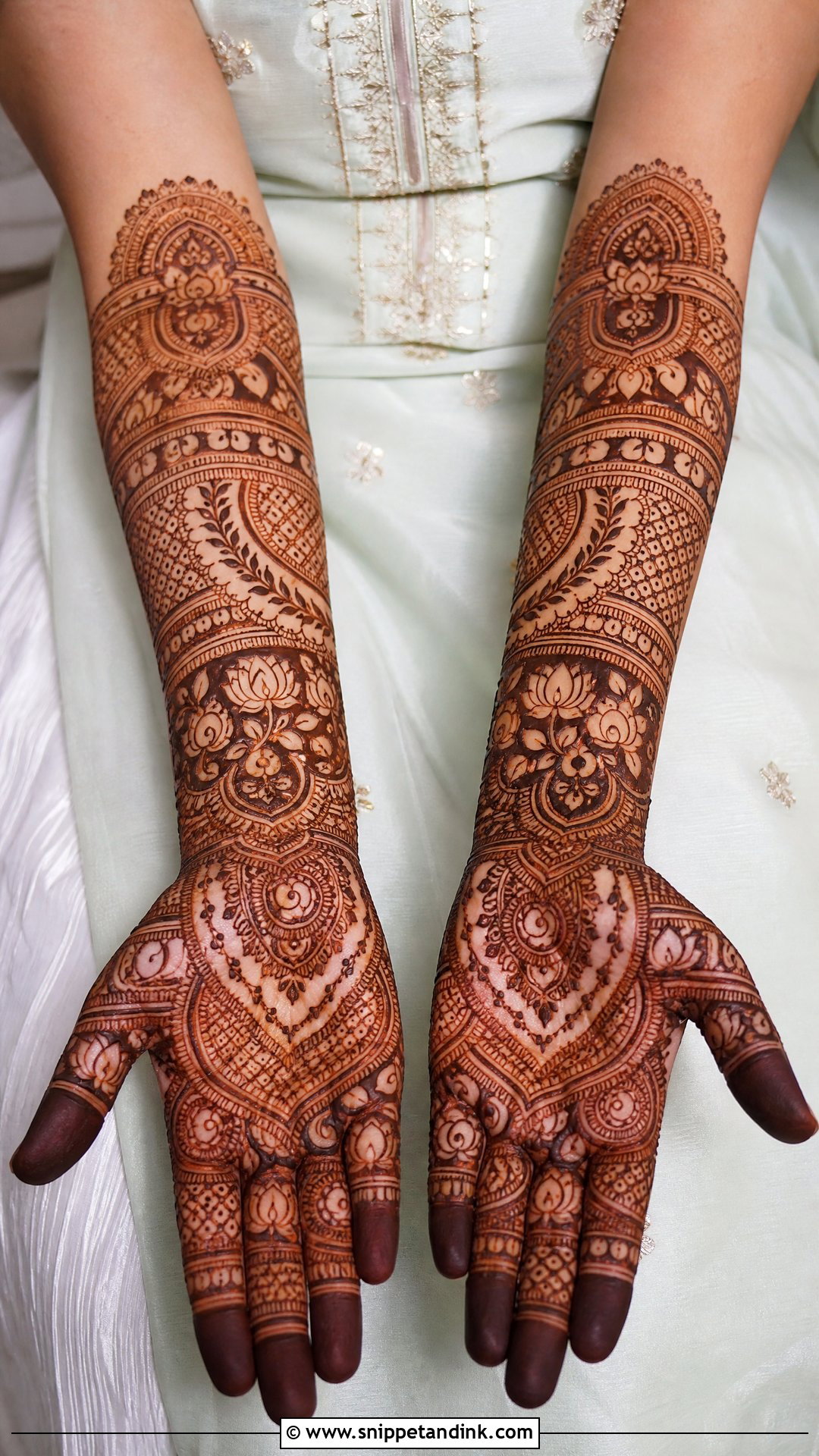 Indian Bridal Mehndi Half Hand - Snippet and Ink - 20 Bridal Mehndi Designs Half Hand