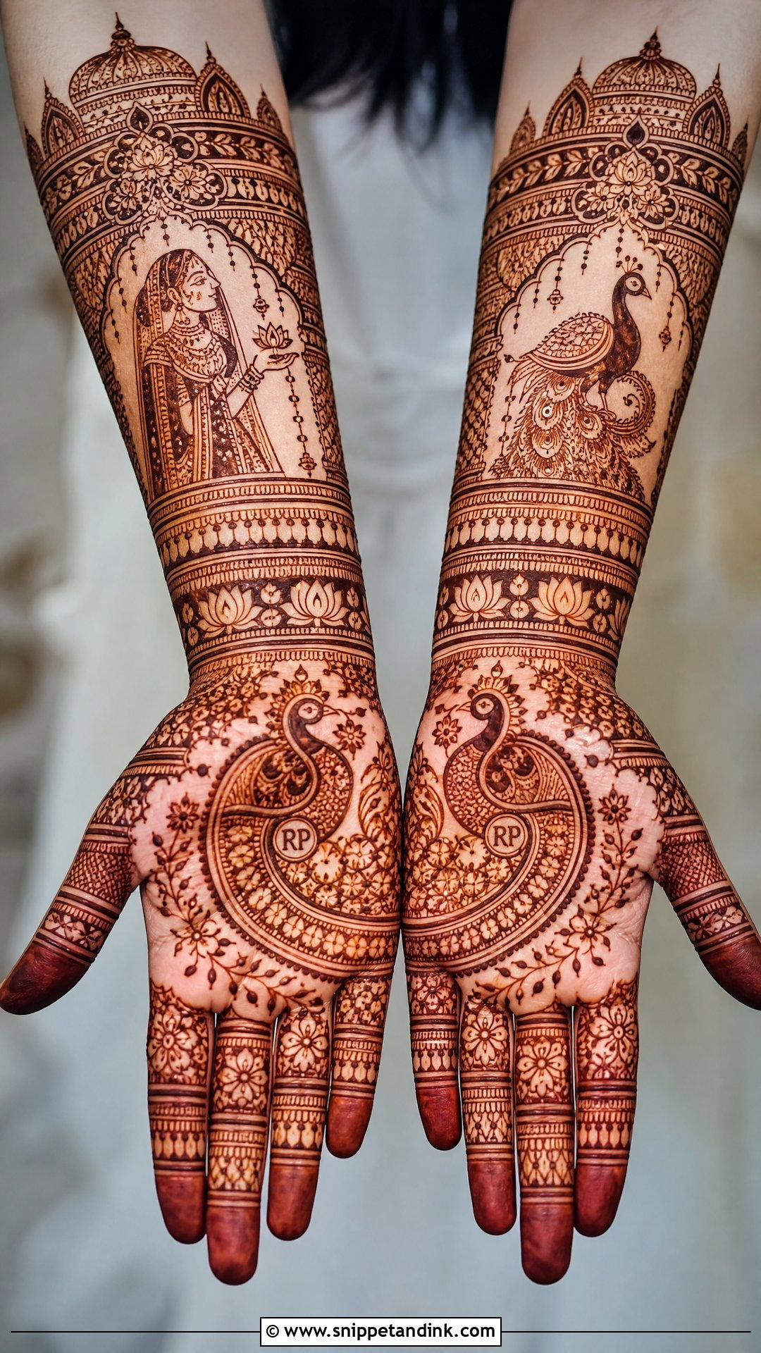 Indian Bridal Mehndi - Snippet and Ink - 25 Mehandi Look for Bride Ideas