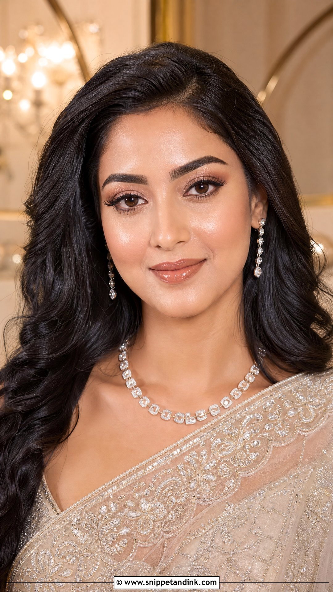 Indian Bridal Nude Makeup With Open Hair - Snippet and Ink - 20 Indian Wedding Makeup Bridal Looks Hair Styles Asian Bride