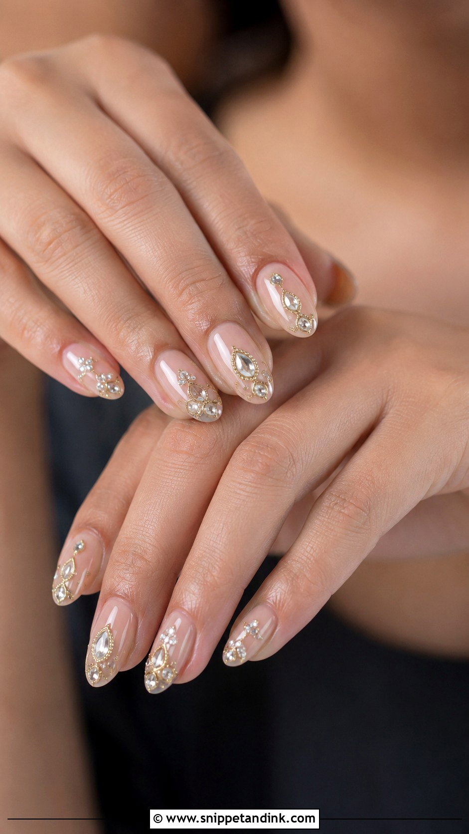 Indian Bridal Polki Nails - Snippet and Ink - 30 Indian Bridal Nails