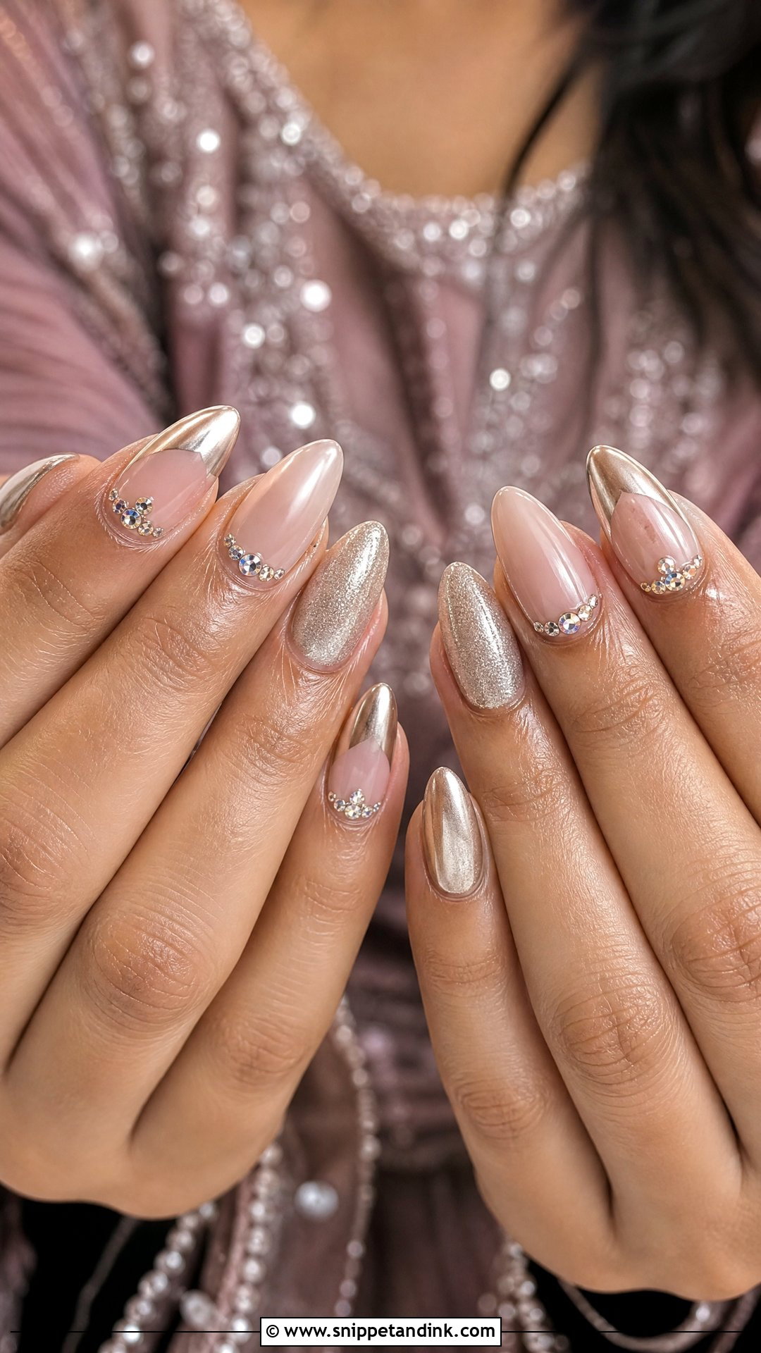 Indian Bridal Reception Nails - Snippet and Ink - 25 Indian Bridal Nails Designs Brides