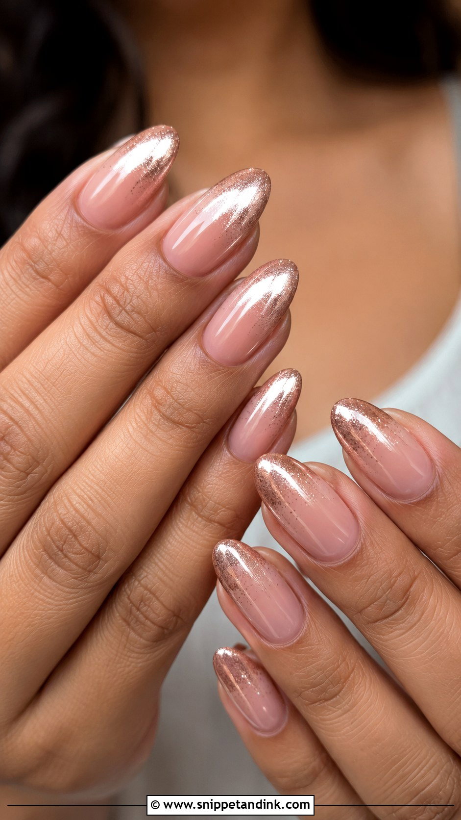 Indian Bridal Rose Gold Nails - Snippet and Ink - 30 Indian Bridal Nails