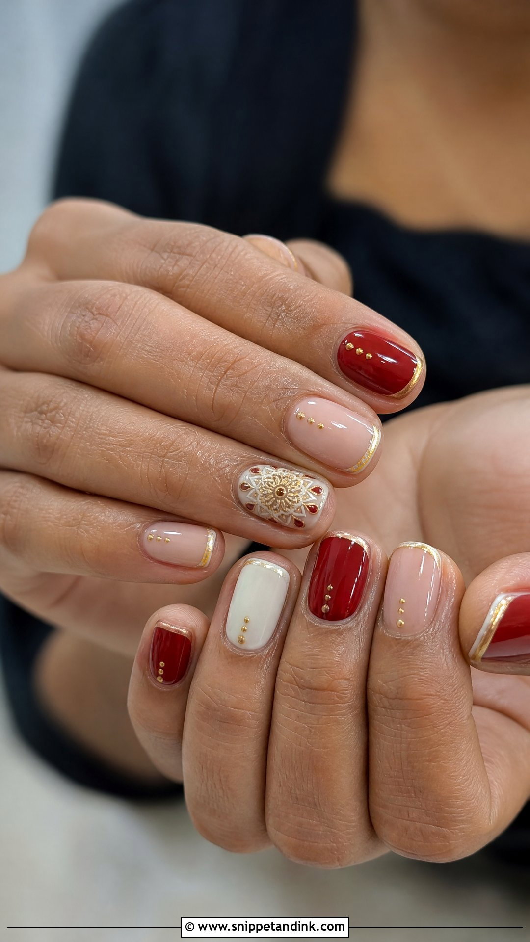 Indian Bridal Short Nails - Snippet and Ink - 25 Indian Bridal Nails Designs Brides