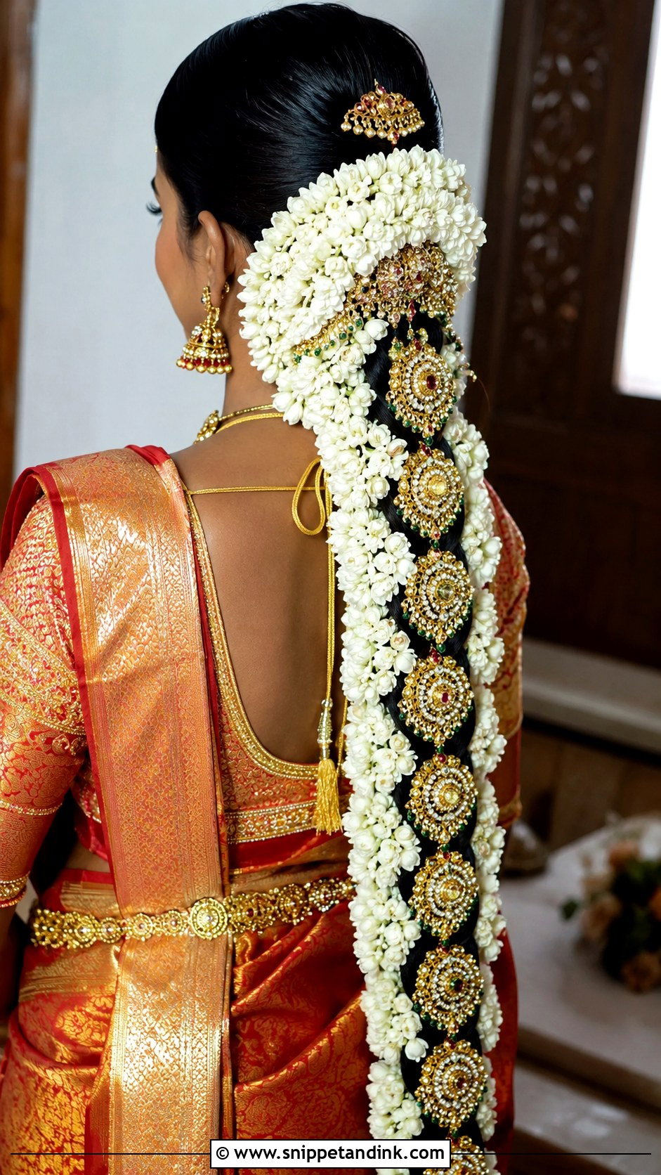 Indian Bridal South Indian Braid - Snippet and Ink - 20 Indian Wedding Bridal Front Hairstyle Ideas