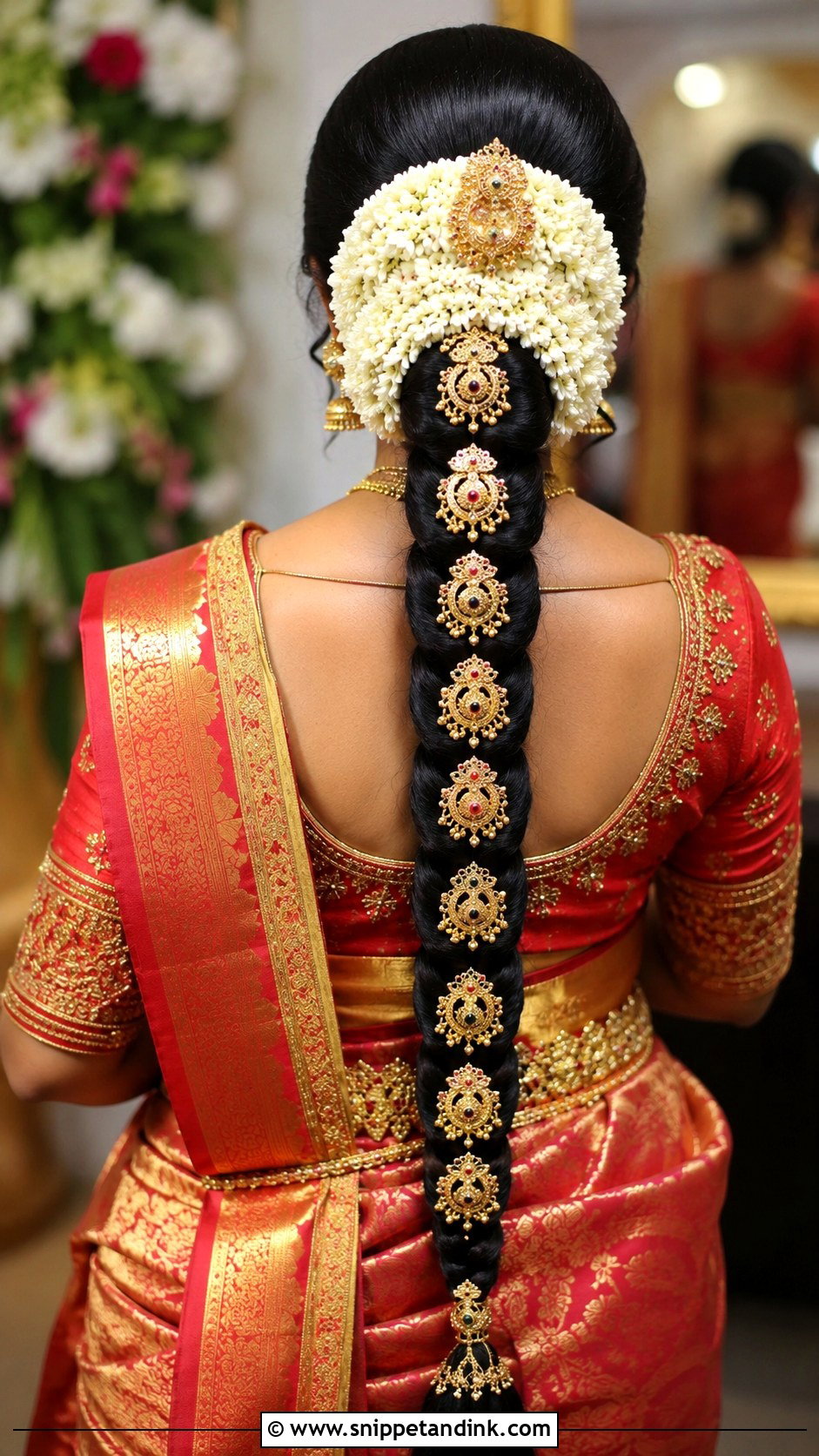 Indian Bridal South Indian Braid - Snippet and Ink - 15 Latest Indian Bridal Hairstyles