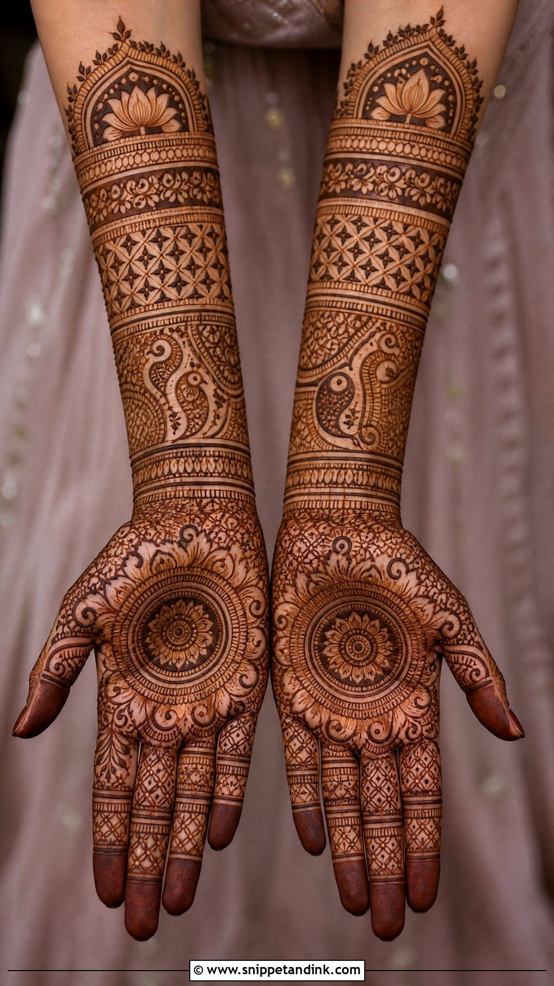 Indian Bridal Tikki Mehndi Design - Snippet and Ink - 20 Bridal Tikki Mehndi Designs