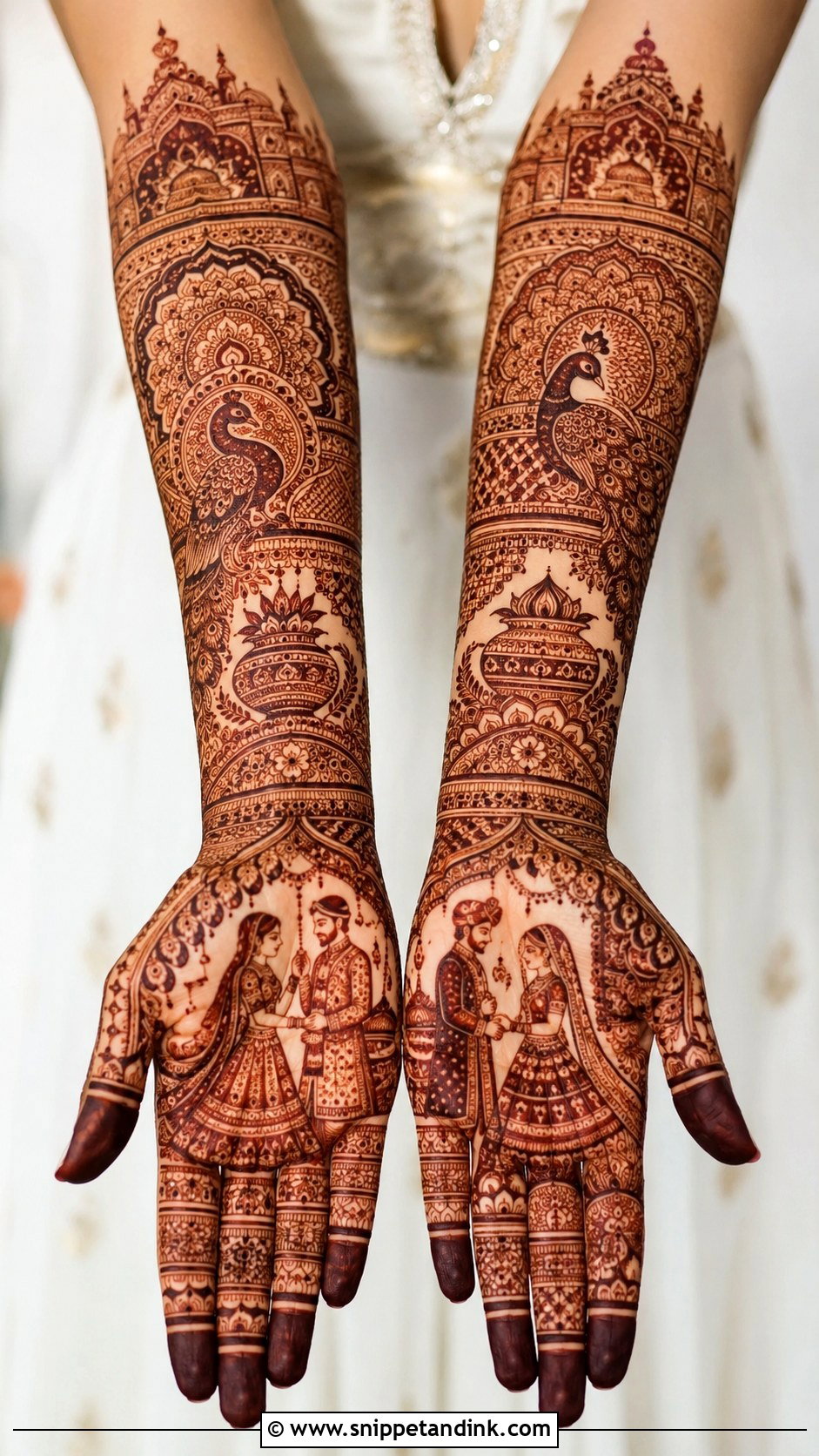 Indian Bridal Wedding Mehndi Design - Snippet and Ink - 35 Latest Wedding Mehndi Designs
