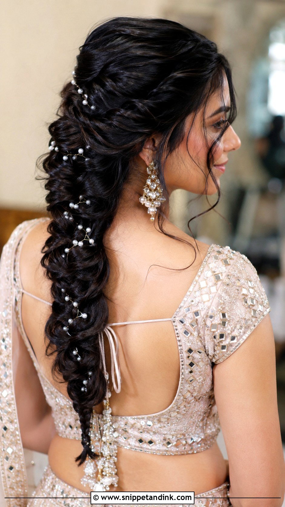Indian Bridesmaid Fishtail Braid - Snippet and Ink - 25 Indian Bridesmaid Hairstyles